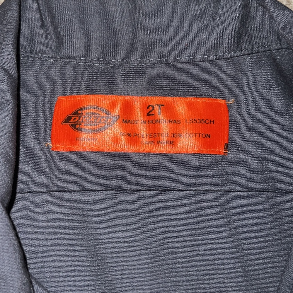 Dickies dark gray short sleeve button down shirt 2XL - Picture 3 of 5
